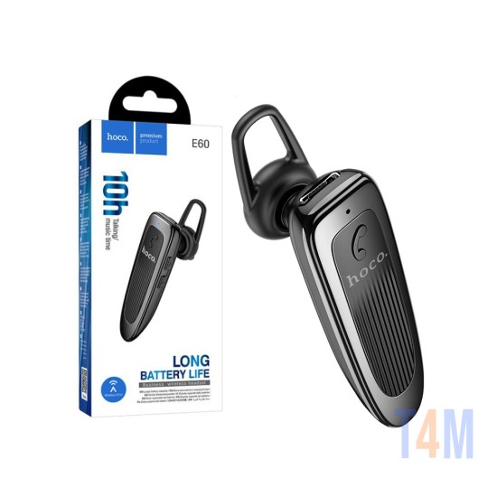 AURICULAR INALÁMBRICO HOCO E60 BRIGHTNESS CON MICRÓFONO 150MAH NEGRO